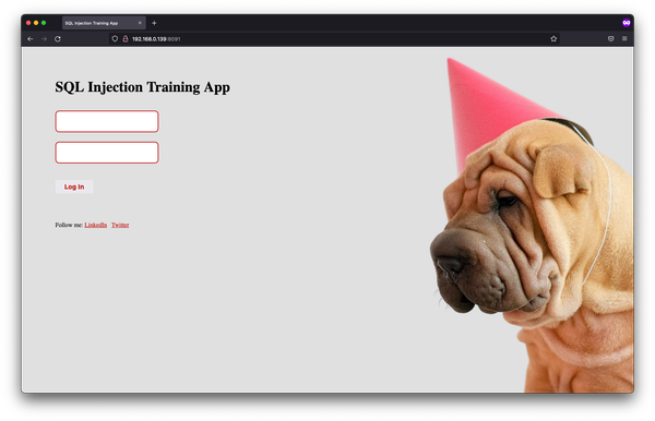 Intentionally vulnerable web application: SQL Injection + RCE + Privilege Escalation